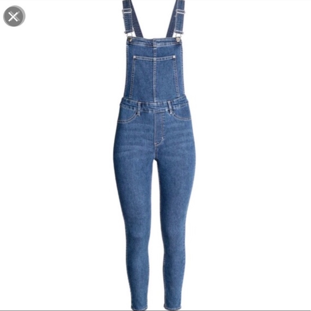 H&M bib denim overalls